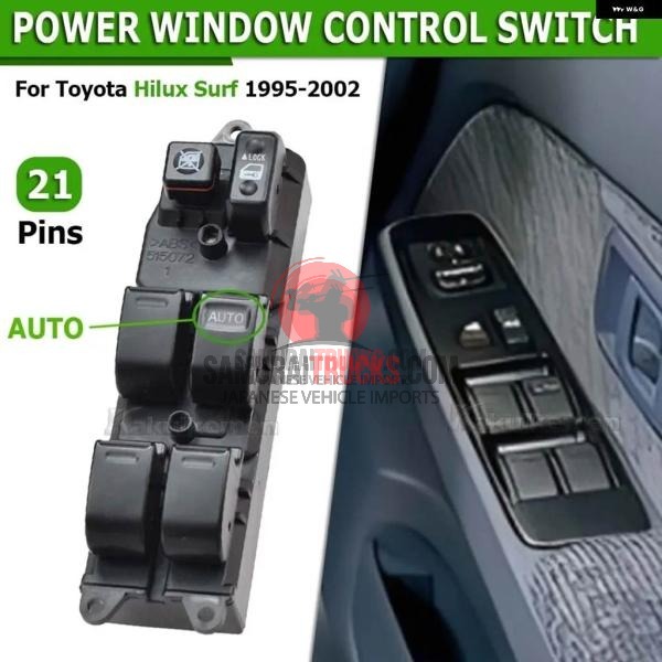 Toyota Hilux Surf 1996 - 02 Electric Power Master Window Control Switch
