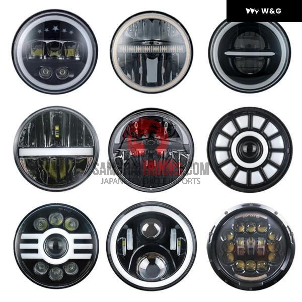 Nissan Patrol Y60 Hummer H1 H2 Lada 4X4 7 inch LED headlight DRL Jeep Wrangler
