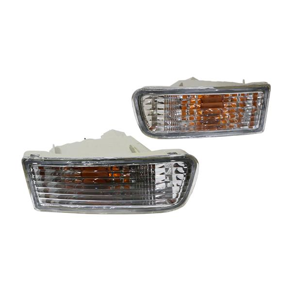 Crystal Plated Front Turn Signal Lamp Left and Right Set Toyota Hilux Surf 180